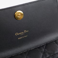 Dior Caro WOC Grained Calfskin Black