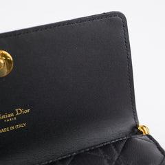 Dior Caro WOC Grained Calfskin Black