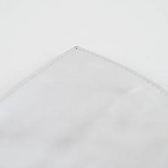 Fendi Medium Baguette FF Metalic Leather Flap Silver