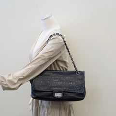 Chanel 31 Rue Cambon Vintage Reissue Double Flap Calfskin Black