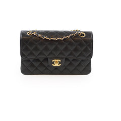 Chanel Small Classic Flap Caviar Black - 29 series