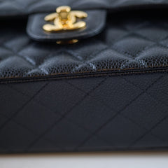 Chanel Small Classic Flap Caviar Black - 29 series