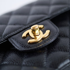 Chanel Small Classic Flap Caviar Black - 29 series