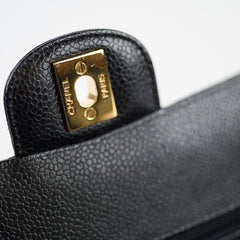 Chanel Small Classic Flap Caviar Black - 29 series