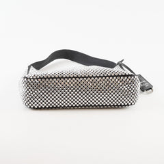 Prada Mini Re-edition 2000 Crystal Satin Black