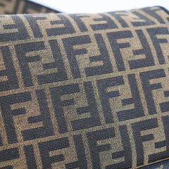 Fendi Medium FF Jacquard Canvas Baguette Brown