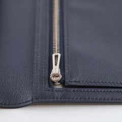 Hermes Citizen Twill Long Wallet Navy