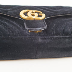 Gucci Marmont Velvet Black