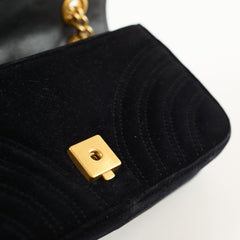 Gucci Marmont Velvet Black