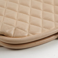 Chanel Mademoiselle Kiss Lock Timeless Clutch Beige