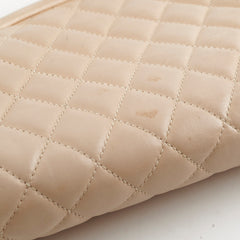 Chanel Mademoiselle Kiss Lock Timeless Clutch Beige