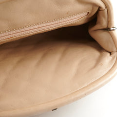 Chanel Mademoiselle Kiss Lock Timeless Clutch Beige