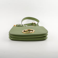 Gucci Blondie Medium Top Handle Shoulder Bag Green