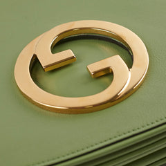 Gucci Blondie Medium Top Handle Shoulder Bag Green