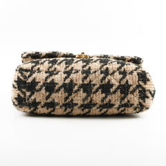 Chanel 19 Maxi Tweed Bag Beige/Black 28 Series