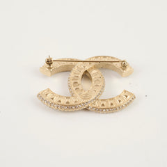 Chanel Baguette Crystal CC Brooch