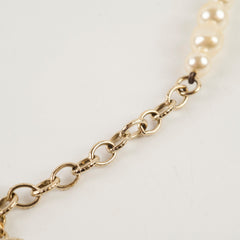 Chanel Pearl Bead CC Logo Chocker Necklace