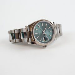 Rolex Oyster Perpetual Datejust 36mm Green Dial Watch 2022