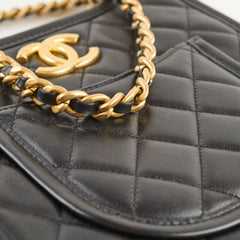 Chanel Hobo 2 Way Black