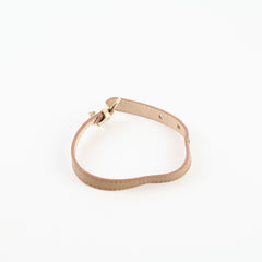 Bvlgari Leather Bracelet Beige