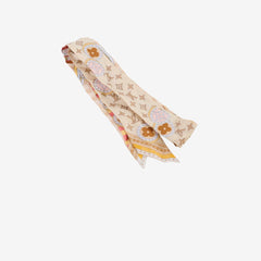 Louis Vuitton Silk Jeu De Voyage BB Bandeau Beige