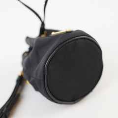 Prada Nylon Coin Pouch Black