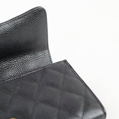 Chanel Long Wallet Black Caviar