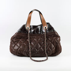 Chanel In The Mix Hobo Tote Bag Brown