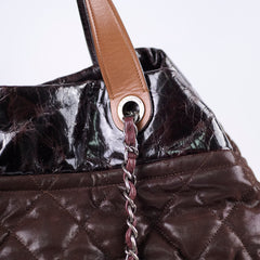 Chanel In The Mix Hobo Tote Bag Brown