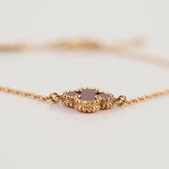Van Cleef & Arpels Sweet Alhambra Carnelian Bracelet