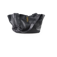 Saint Laurent Le 5 A 7 Bea Leather Tote Black