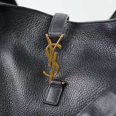 Saint Laurent Le 5 A 7 Bea Leather Tote Black