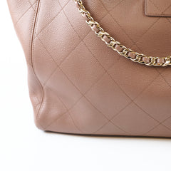 Chanel Brown Maxi Shopping Bag Brown