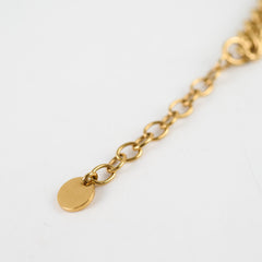 Dior Gold Tone Crystal Choker Necklace