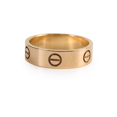 Cartier Love Classic Pink Gold Ring Size 58