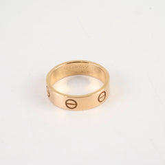 Cartier Love Classic Pink Gold Ring Size 58