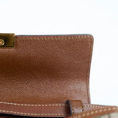 Gucci GG Supreme Padlock Mini Top Handle Shoulder Bag Brown/Black