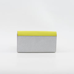 Louis Vuitton Epi Twist Long Wallet Yellow / Light Grey