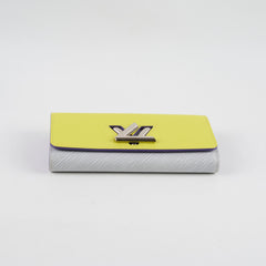 Louis Vuitton Epi Twist Long Wallet Yellow / Light Grey