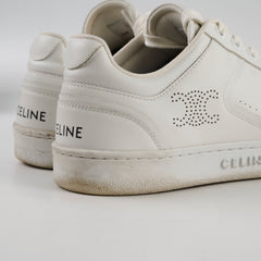 Celine CT-10 Trainer Low Lace-Up Sneakers White Size 37