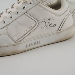 Celine CT-10 Trainer Low Lace-Up Sneakers White Size 37