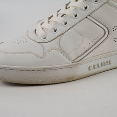 Celine CT-10 Trainer Low Lace-Up Sneakers White Size 37