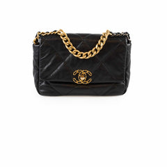 Chanel Small Chanel 19 Goatskin Black