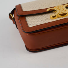 Celine Classique Triomphe Canvas Natural/Tan