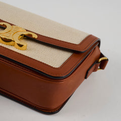 Celine Classique Triomphe Canvas Natural/Tan