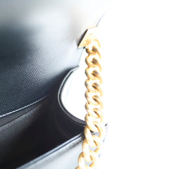 Chanel Boy Black Old Medium Caviar Gold (30 Series)