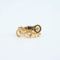 Bulgari Serpenti Yellow Gold Diamond Earrings