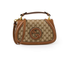 Gucci Blondie Medium Top Handle GG Canvas Beige