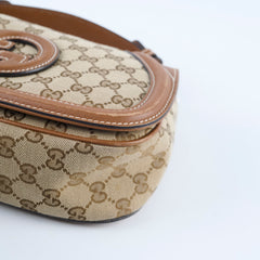 Gucci Blondie Medium Top Handle GG Canvas Beige