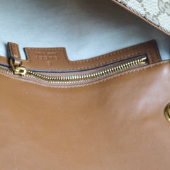 Gucci Blondie Medium Top Handle GG Canvas Beige